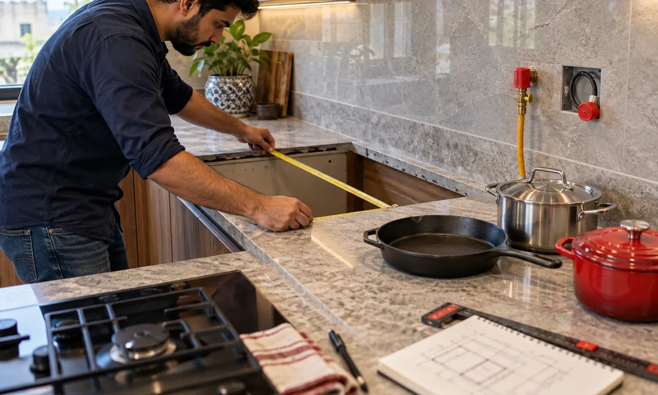 Editorial illustration for Kitchen Hob Selection and Installation Checklist